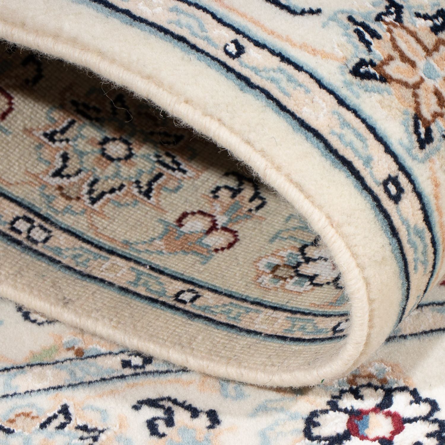 Perserteppich - Nain - Premium - 117 x 78 cm - dunkelblau