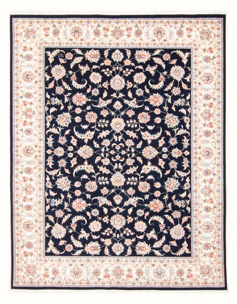 Perserteppich - Täbriz - Royal - 201 x 149 cm - dunkelblau
