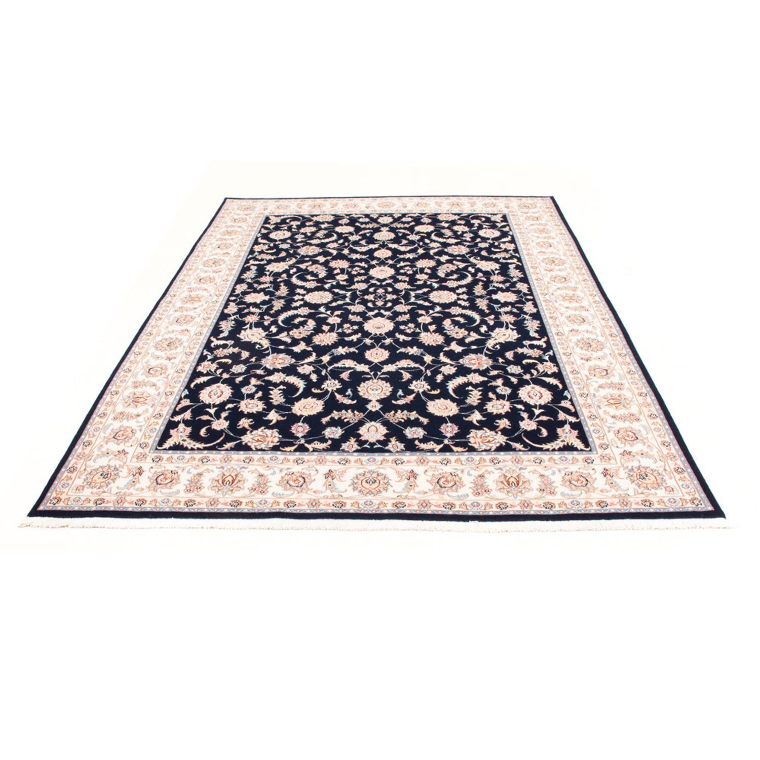 Perserteppich - Täbriz - Royal - 230 x 169 cm - dunkelblau