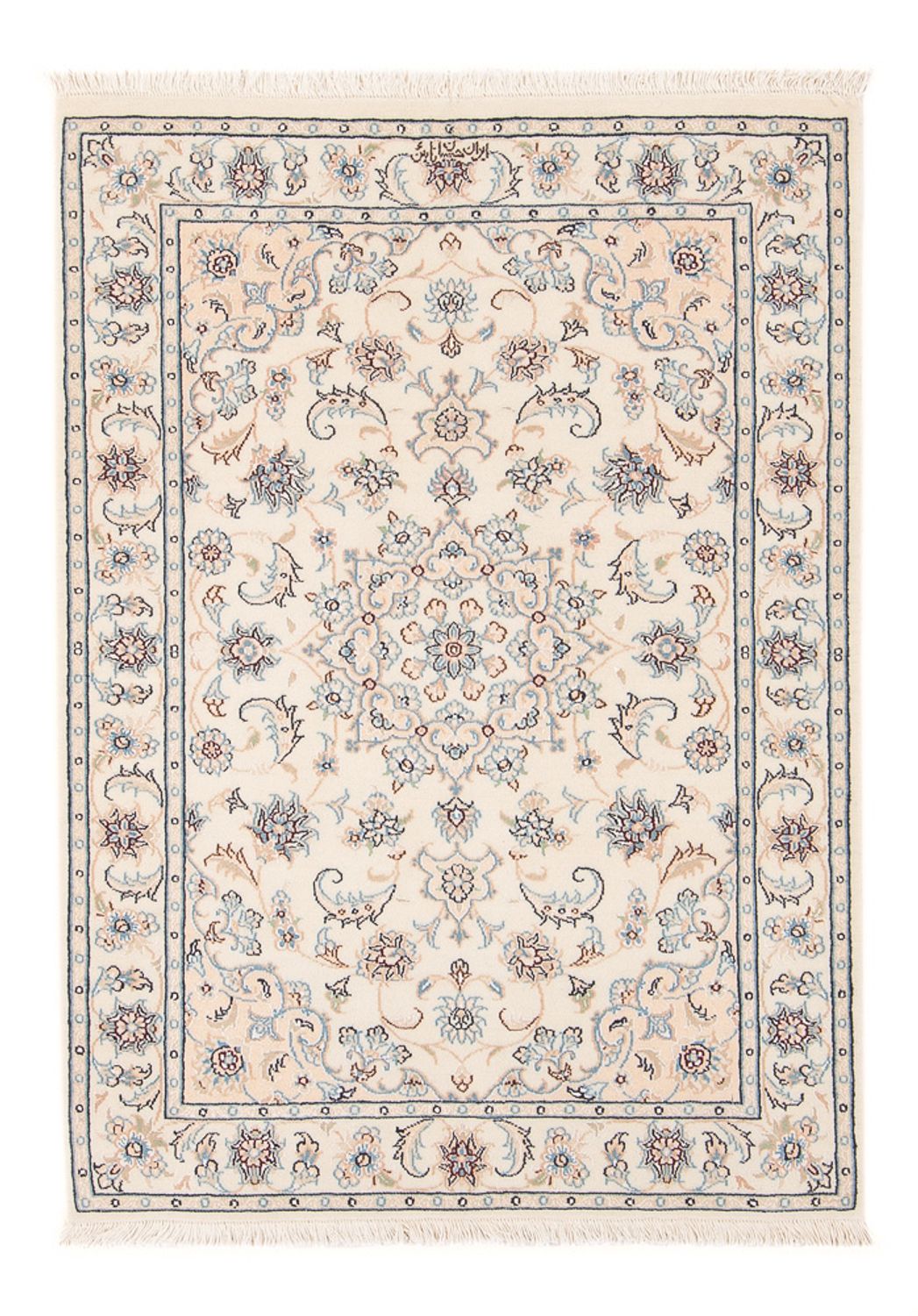 Perserteppich - Nain - Premium - 117 x 80 cm - creme
