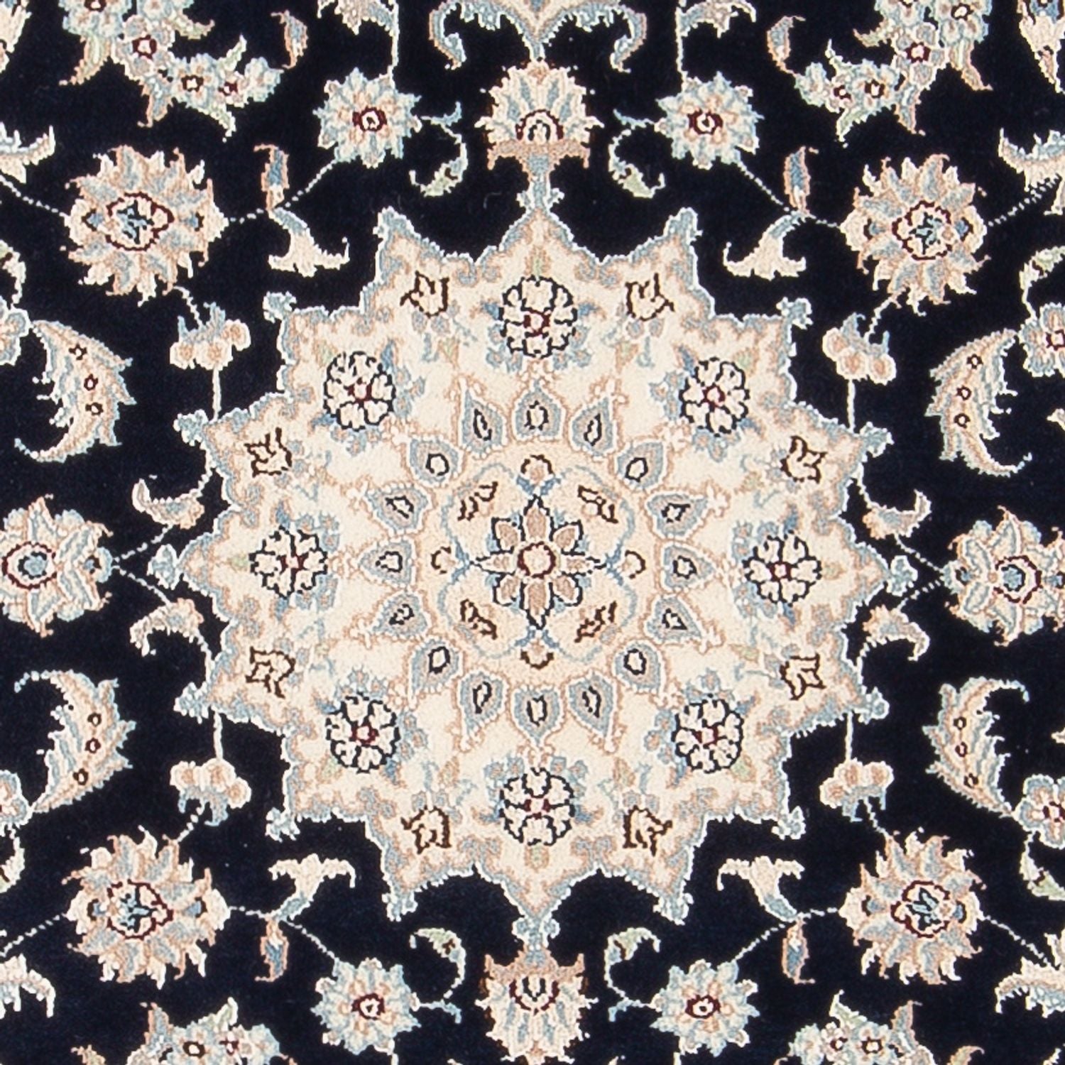 Perserteppich - Nain - Premium - 137 x 73 cm - dunkelblau
