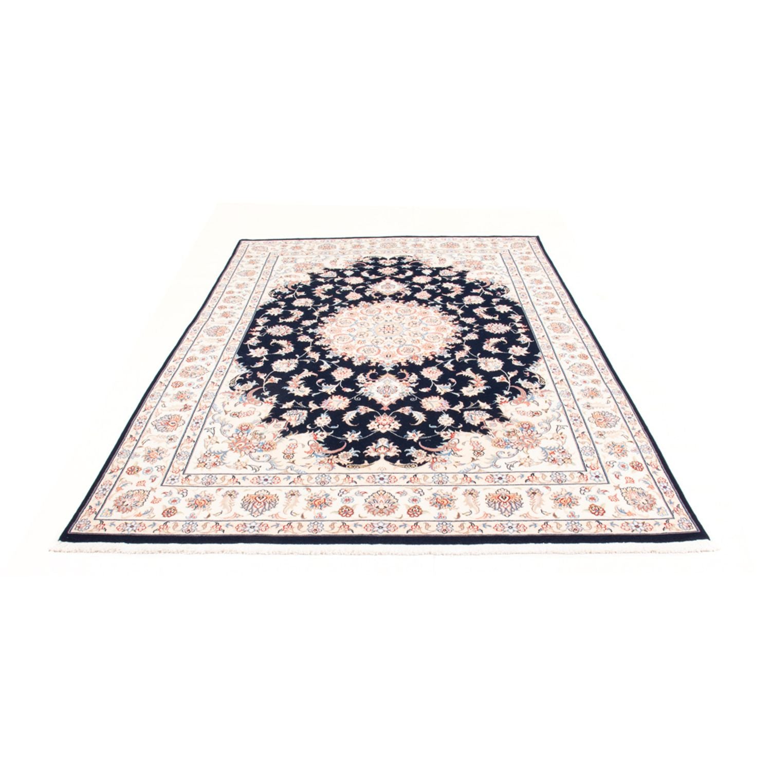 Perserteppich - Täbriz - Royal - 237 x 167 cm - dunkelblau