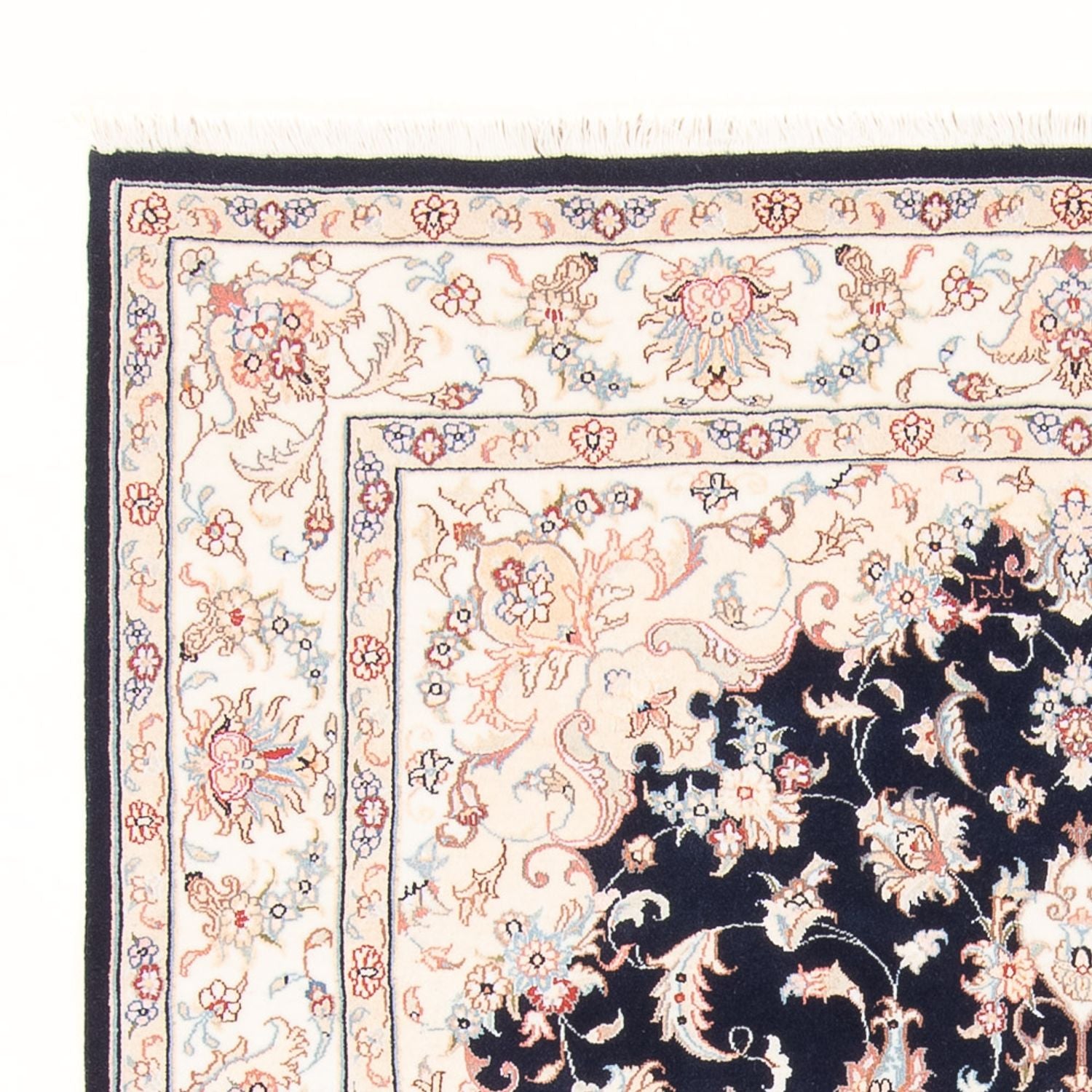 Perserteppich - Täbriz - Royal - 203 x 150 cm - dunkelblau