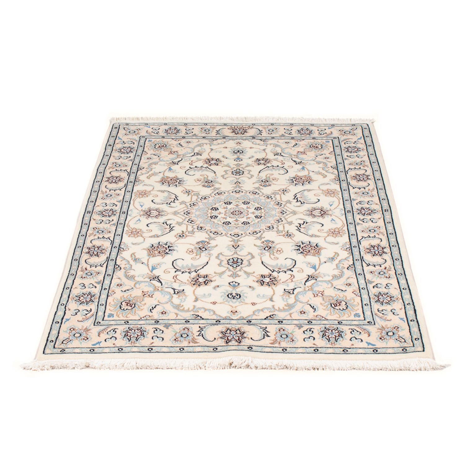 Perserteppich - Nain - Premium - 117 x 80 cm - creme