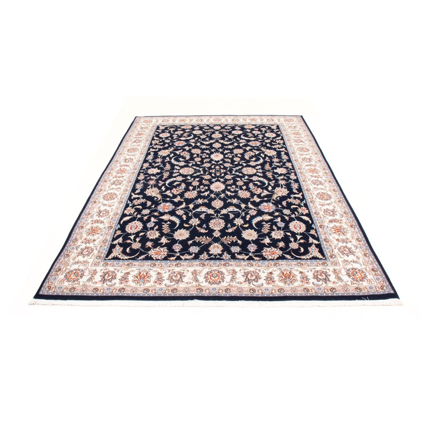 Perserteppich - Täbriz - Royal - 245 x 170 cm - dunkelblau