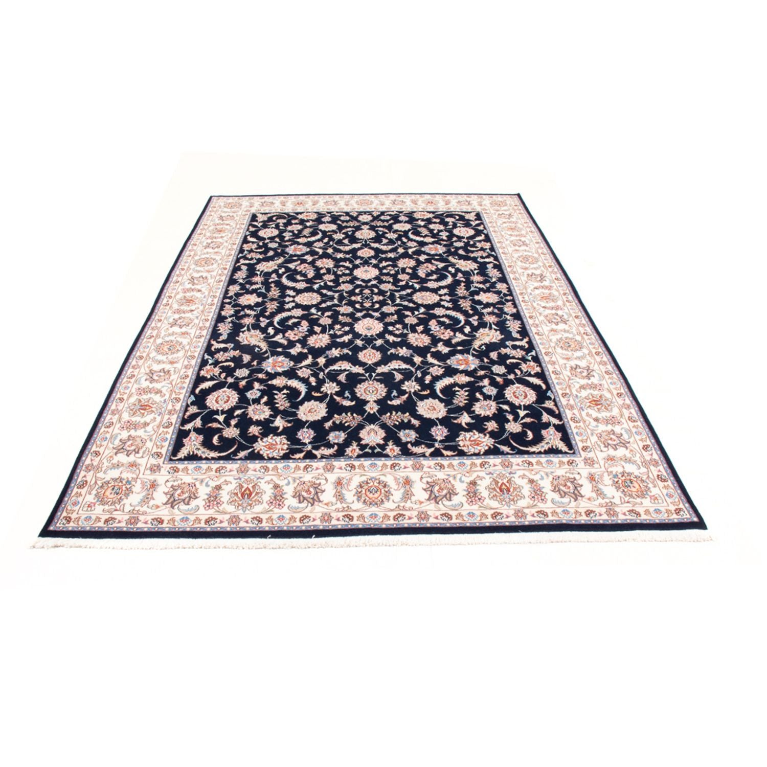 Perserteppich - Täbriz - Royal - 241 x 168 cm - dunkelblau