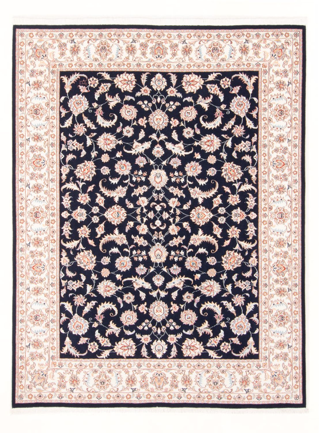 Perserteppich - Täbriz - Royal - 197 x 149 cm - dunkelblau