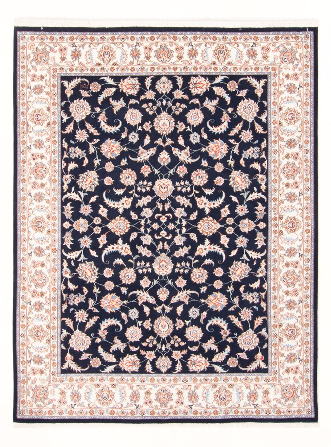 Perserteppich - Täbriz - Royal - 196 x 150 cm - dunkelblau