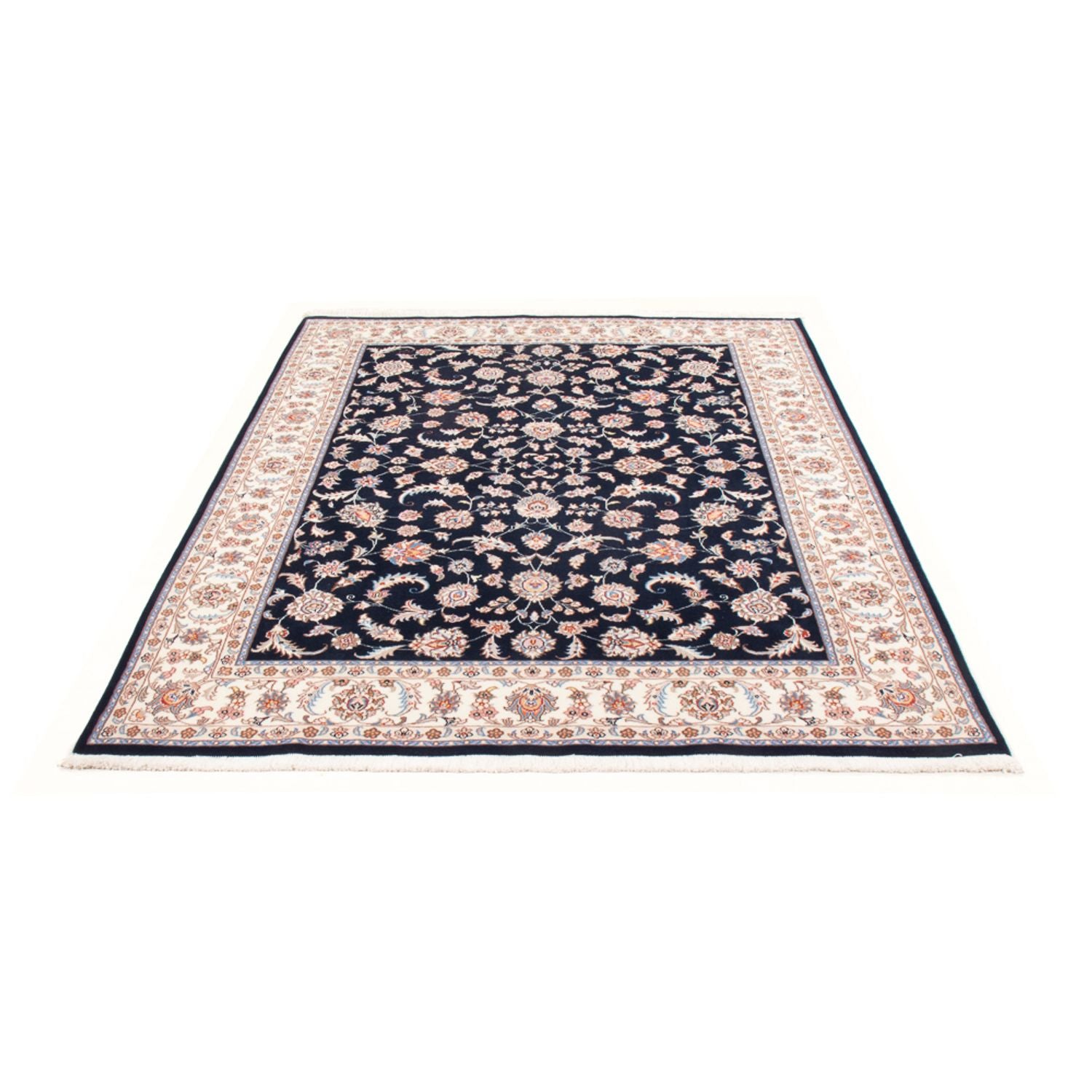 Perserteppich - Täbriz - Royal - 196 x 150 cm - dunkelblau