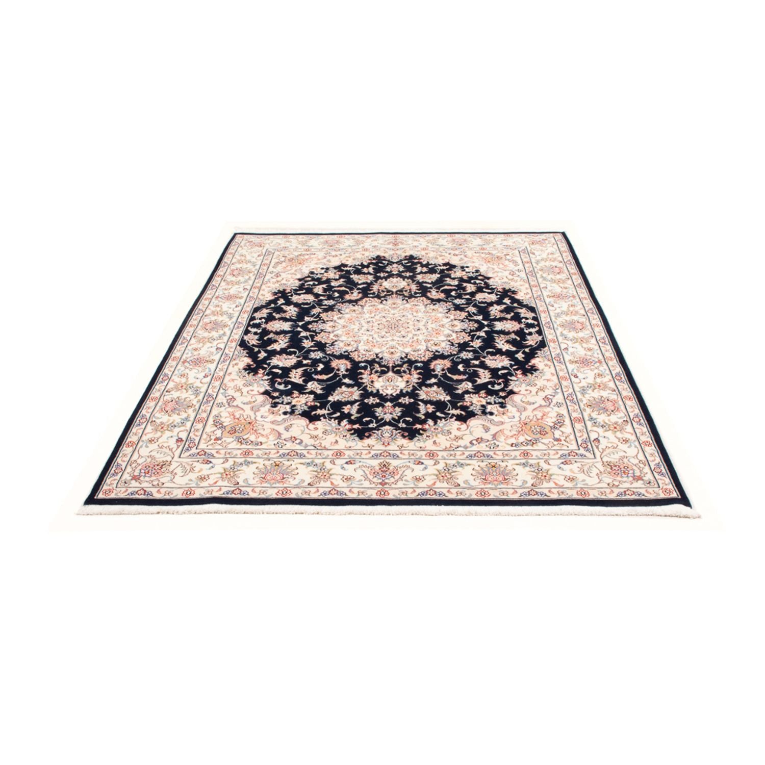 Perserteppich - Täbriz - Royal - 199 x 147 cm - dunkelblau