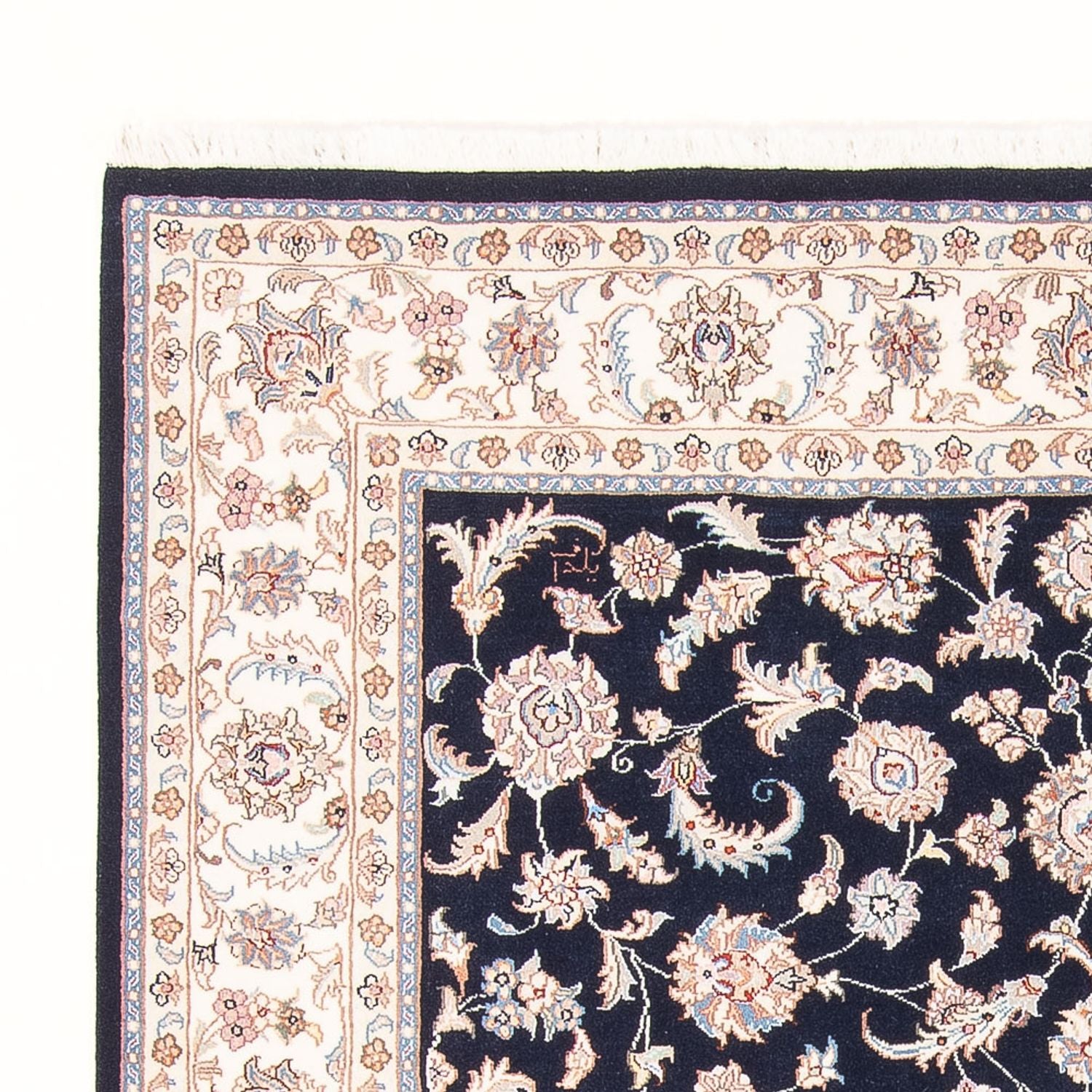 Perserteppich - Täbriz - Royal - 202 x 151 cm - dunkelblau