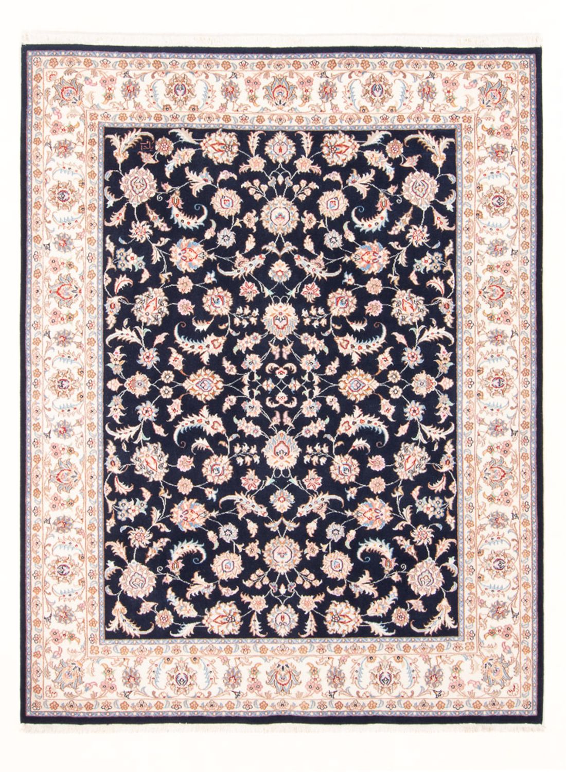 Perserteppich - Täbriz - Royal - 200 x 149 cm - dunkelblau
