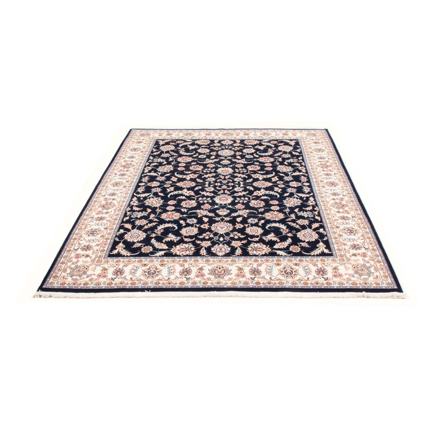 Perserteppich - Täbriz - Royal - 200 x 149 cm - dunkelblau