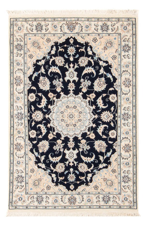Perserteppich - Nain - Premium - 120 x 81 cm - dunkelblau