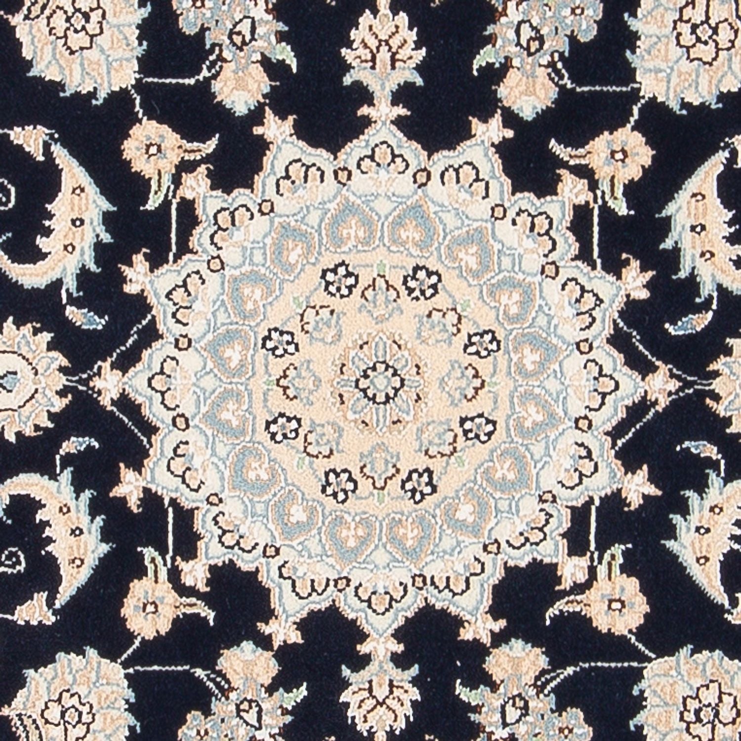 Perserteppich - Nain - Premium - 120 x 81 cm - dunkelblau