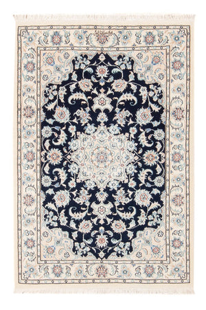 Perserteppich - Nain - Premium - 117 x 80 cm - dunkelblau