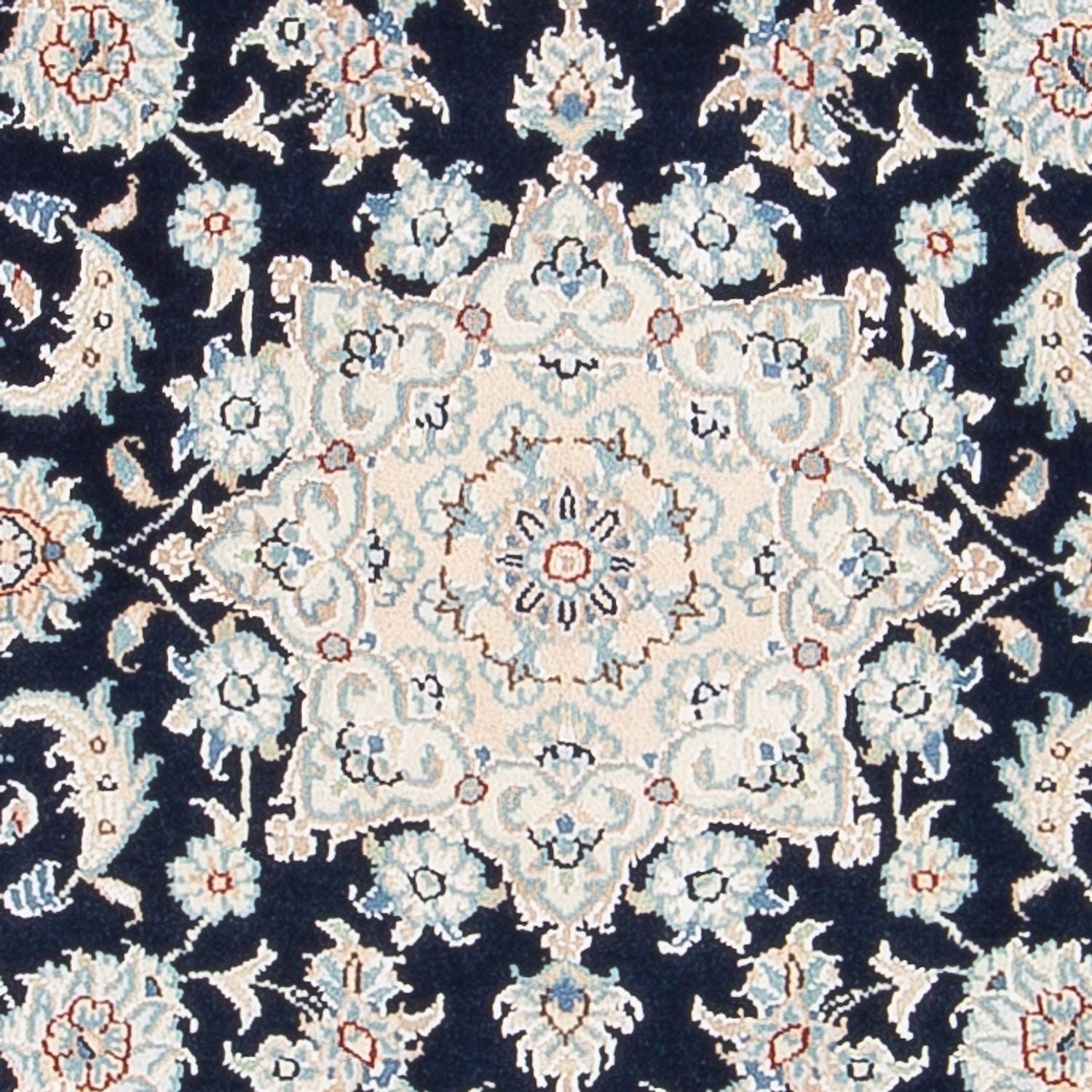 Perserteppich - Nain - Premium - 117 x 80 cm - dunkelblau