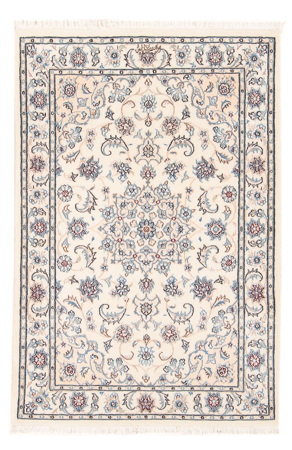 Perserteppich - Nain - Premium - 121 x 82 cm - creme