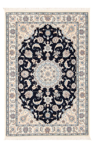 Perserteppich - Nain - Premium - 122 x 81 cm - dunkelblau