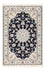 Perserteppich - Nain - Premium - 122 x 81 cm - dunkelblau