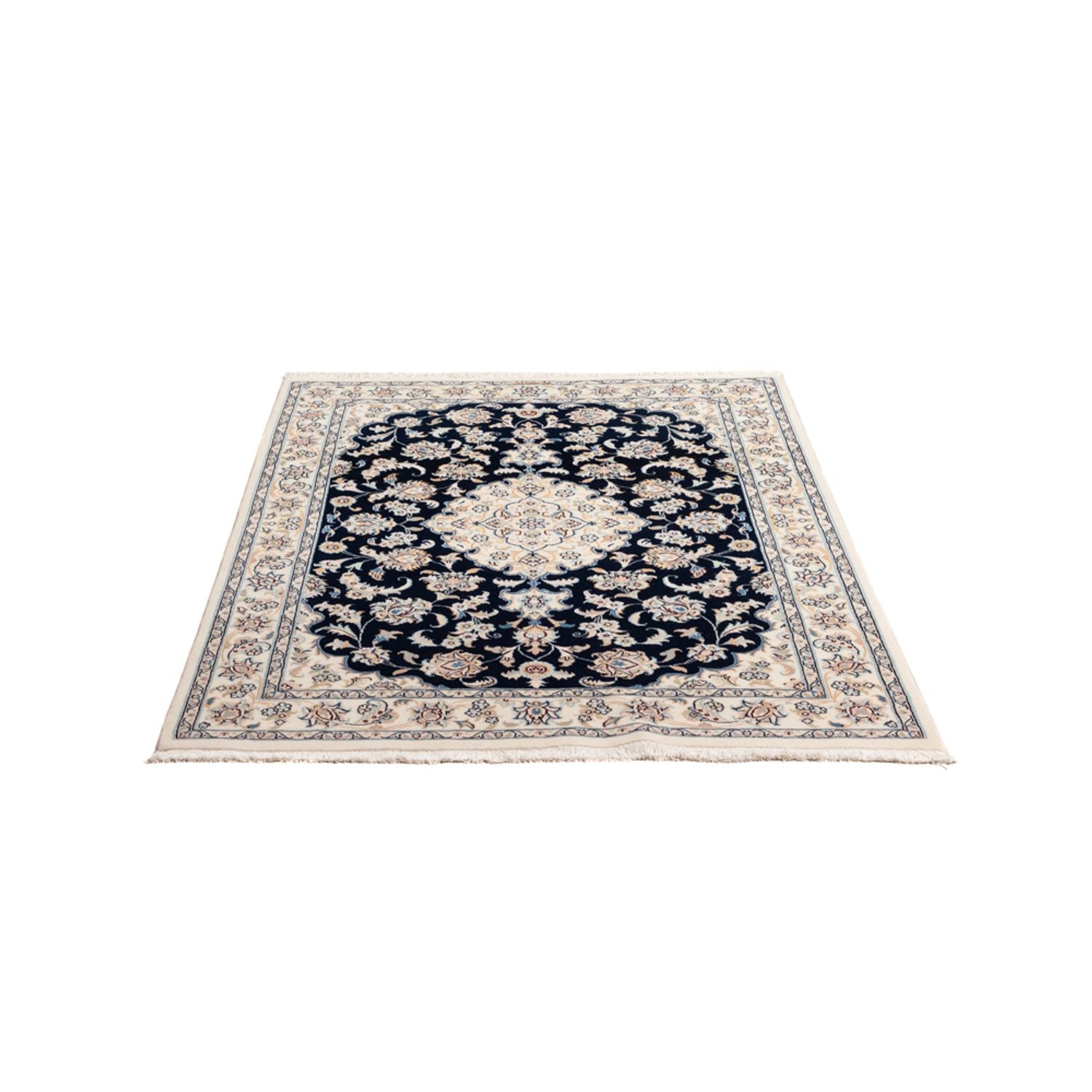 Perserteppich - Nain - Premium - 151 x 108 cm - blau