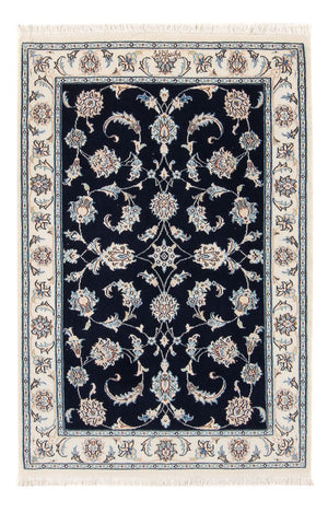 Perserteppich - Nain - Premium - 121 x 78 cm - dunkelblau