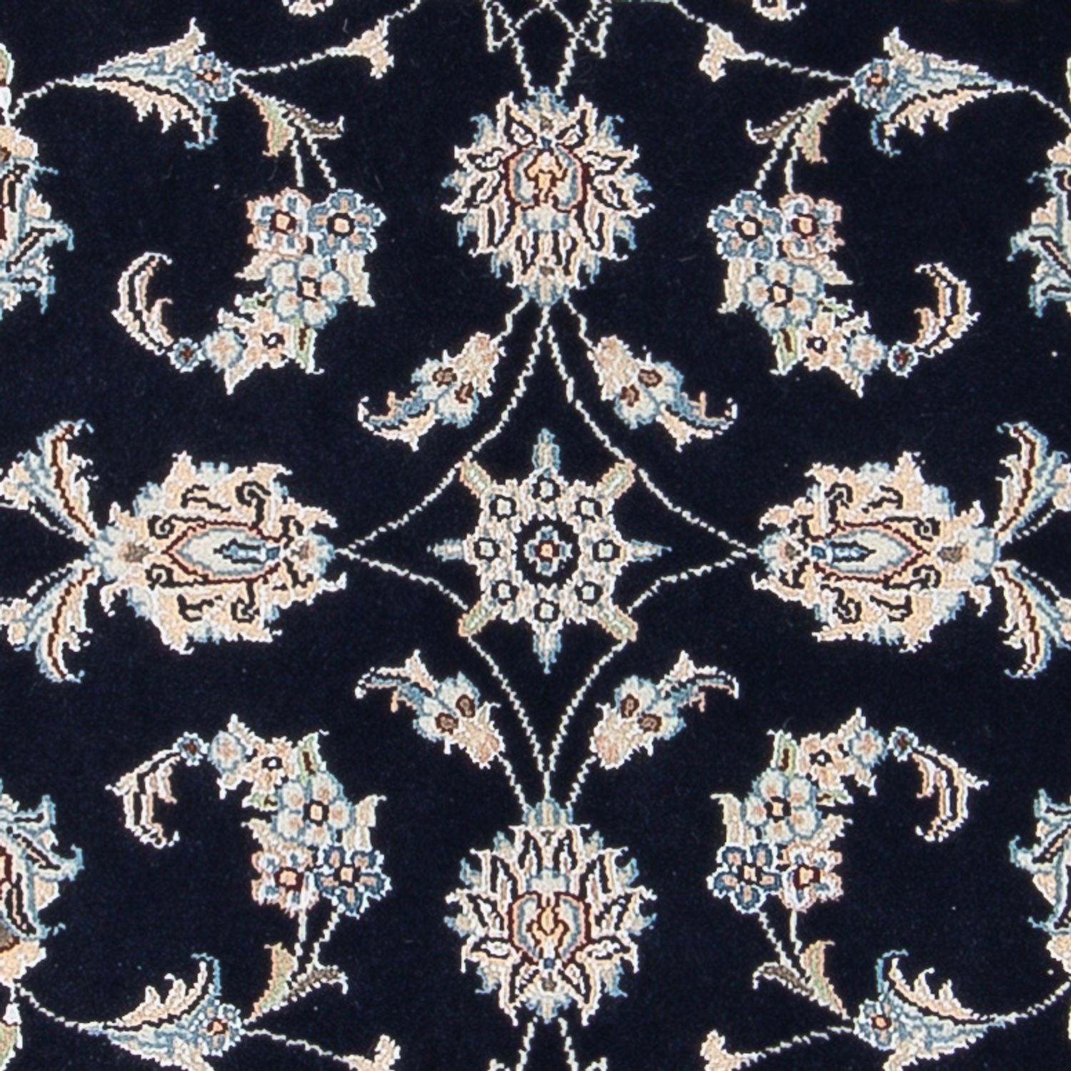 Perserteppich - Nain - Premium - 121 x 78 cm - dunkelblau