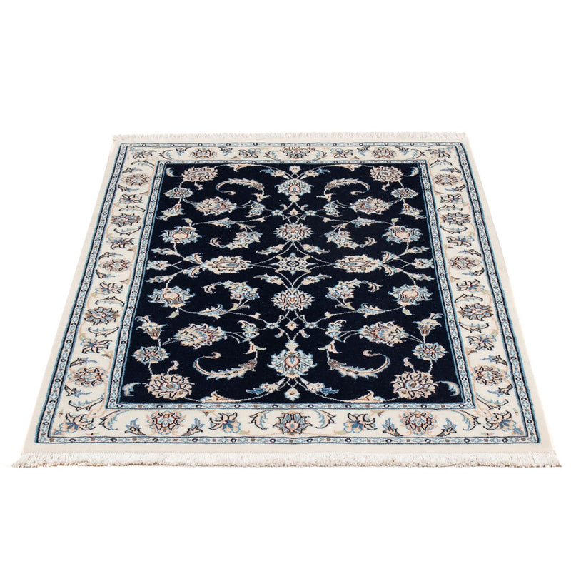 Perserteppich - Nain - Premium - 121 x 78 cm - dunkelblau