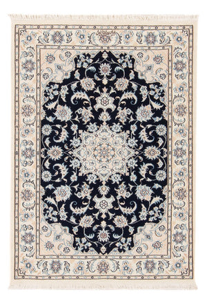 Perserteppich - Nain - Premium - 123 x 83 cm - dunkelblau