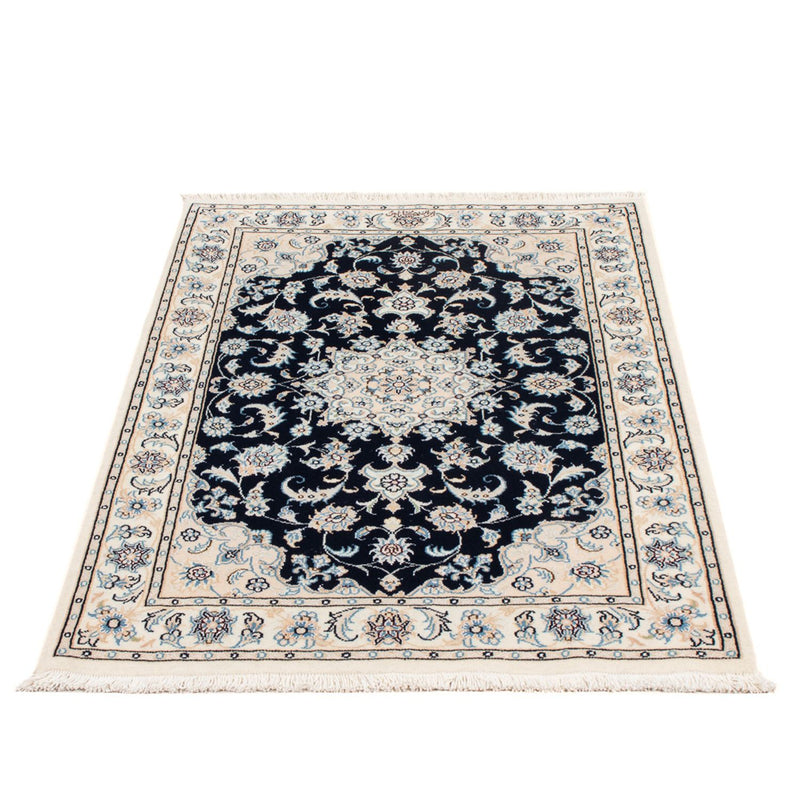 Perserteppich - Nain - Premium - 123 x 83 cm - dunkelblau