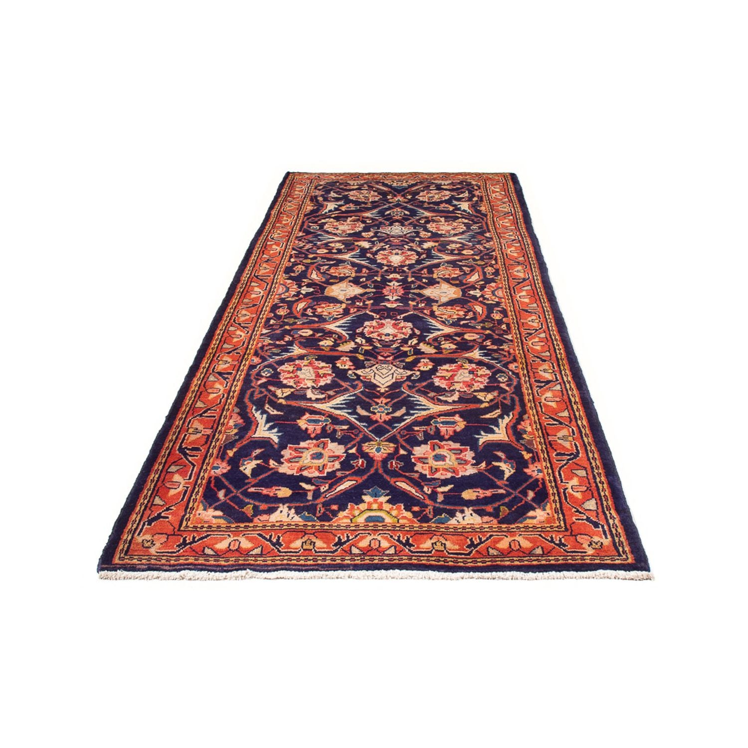 Läufer Perser - Bidjar - 306 x 118 cm - dunkelblau