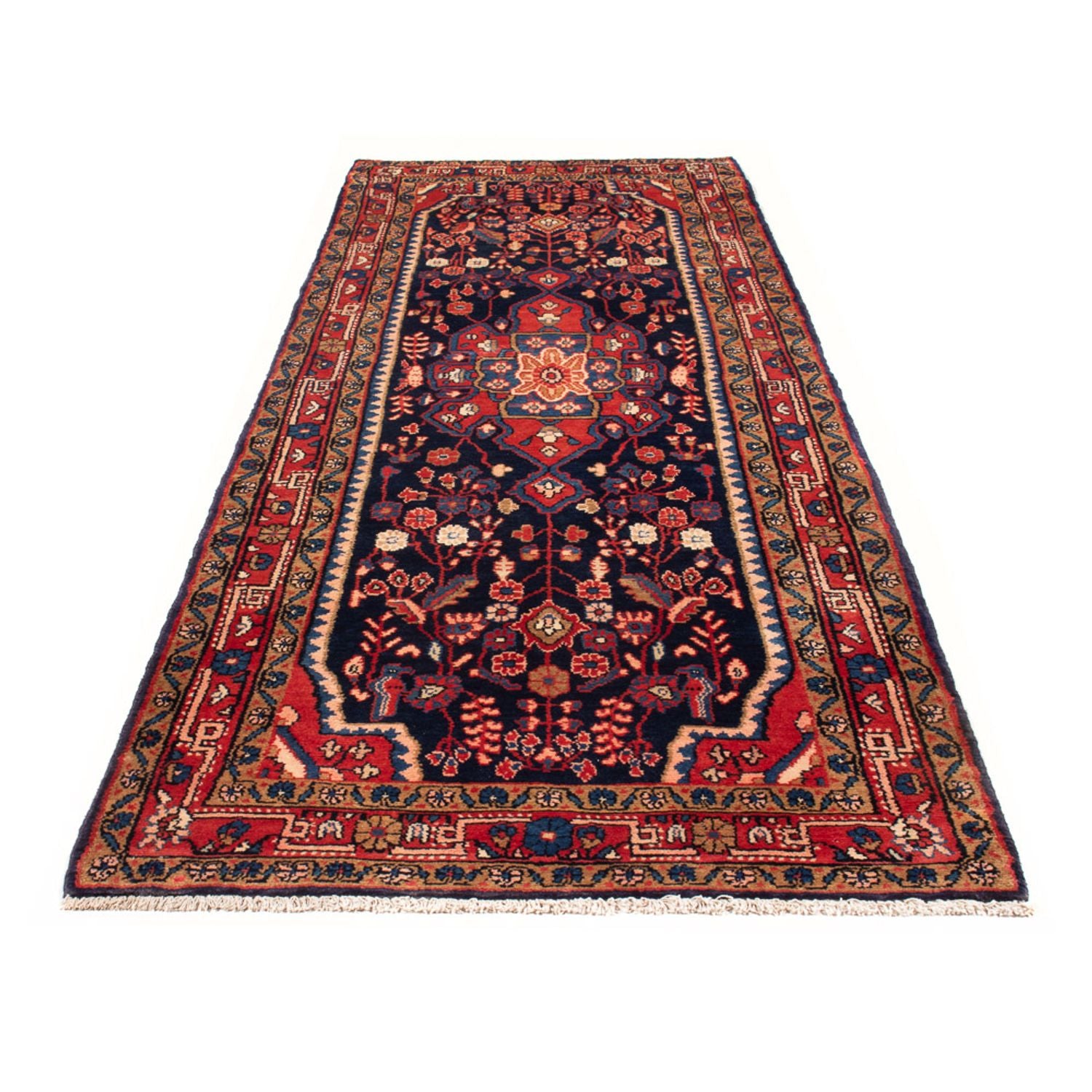 Läufer Perser - Nomadic - 313 x 111 cm - dunkelblau