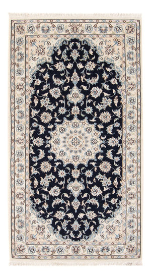 Perserteppich - Nain - Premium - 140 x 70 cm - dunkelblau