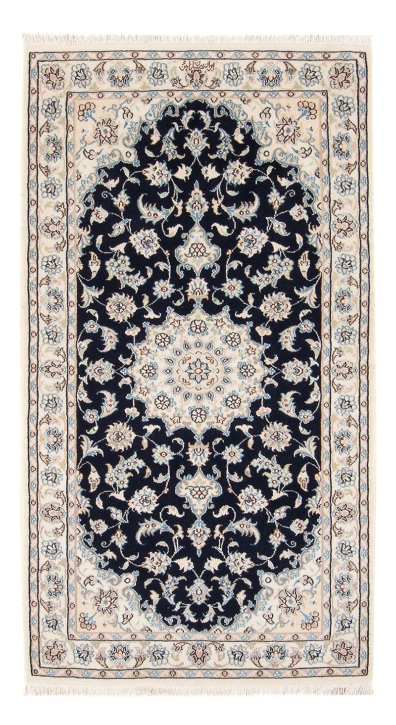 Perserteppich - Nain - Premium - 140 x 70 cm - dunkelblau