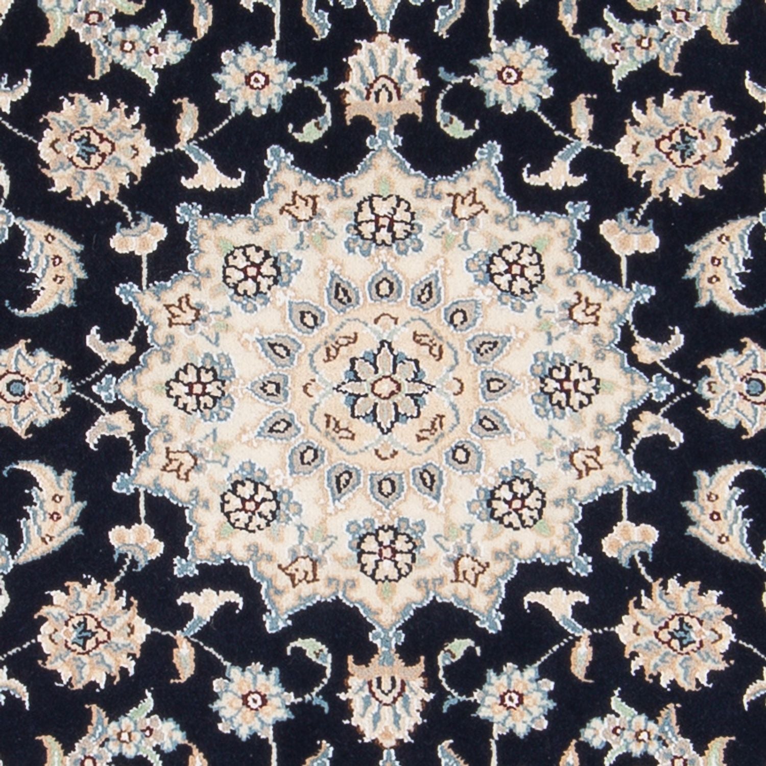 Perserteppich - Nain - Premium - 140 x 70 cm - dunkelblau