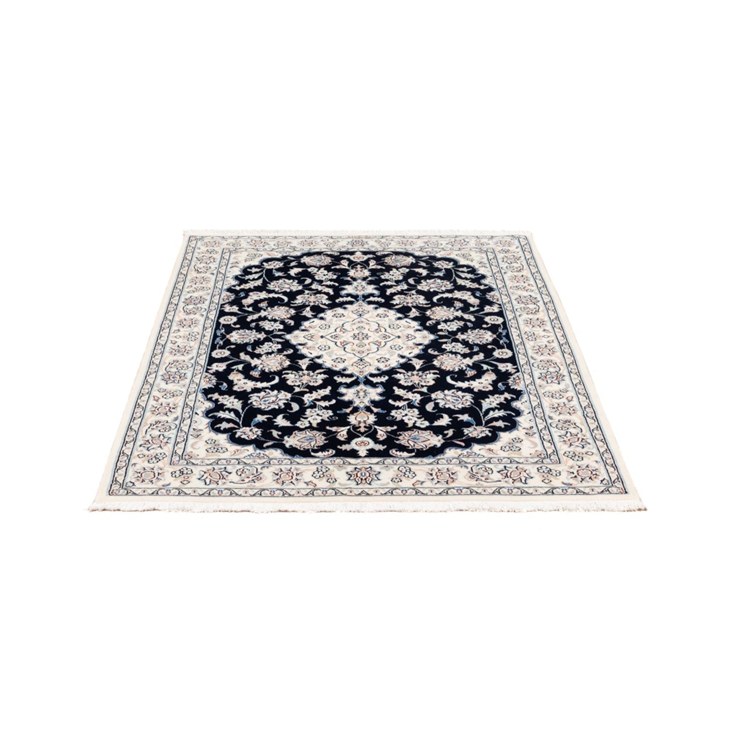 Perserteppich - Nain - Premium - 148 x 107 cm - dunkelblau