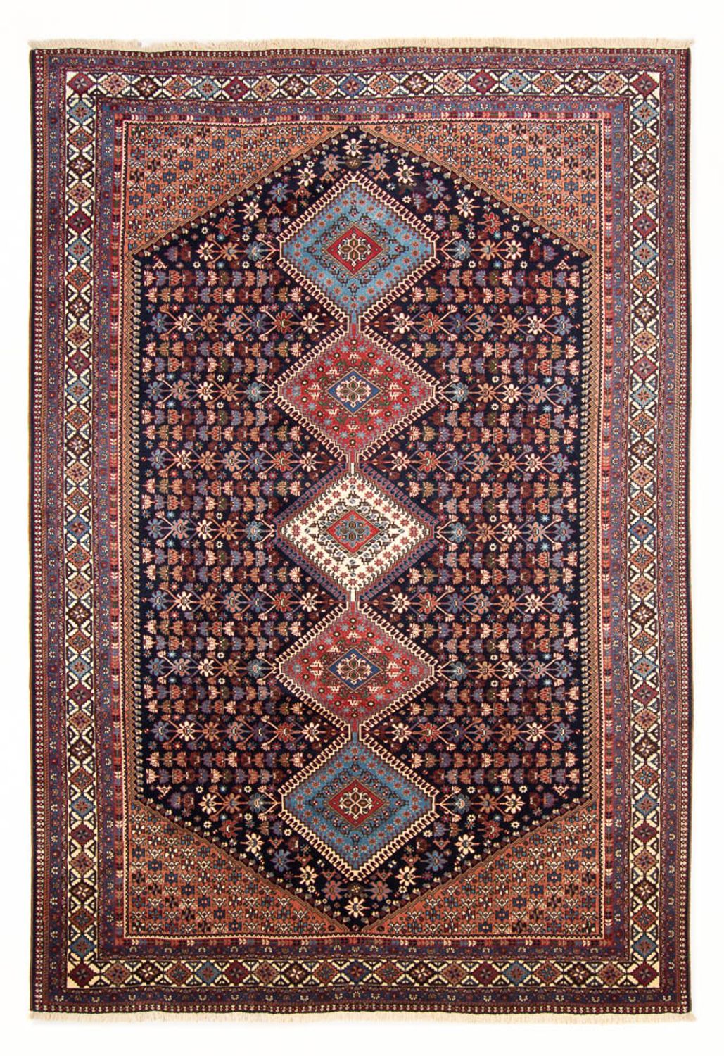 Perserteppich - Nomadic - 300 x 204 cm - dunkelblau