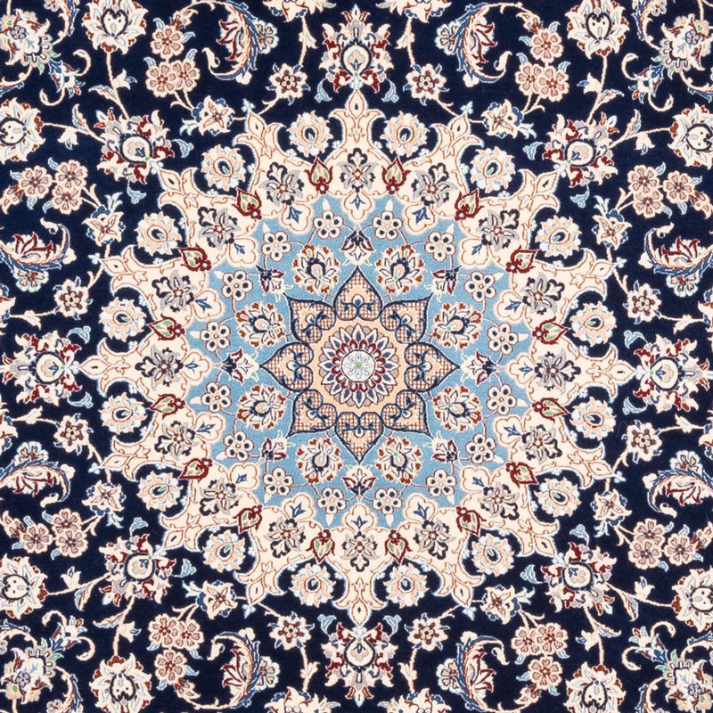 Perserteppich - Nain - Premium quadratisch  - 212 x 212 cm - dunkelblau