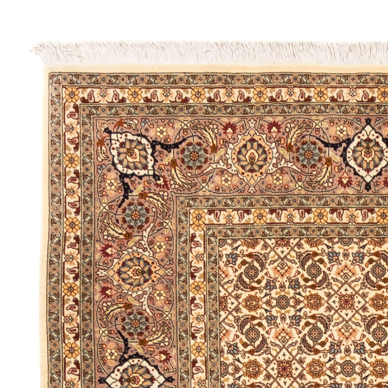 Perserteppich - Täbriz - Royal quadratisch  - 206 x 204 cm - dunkelbeige