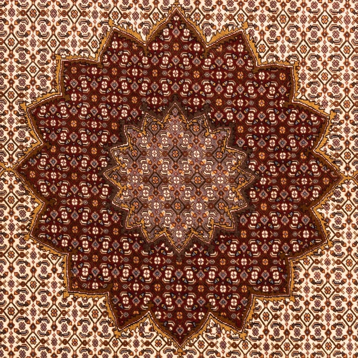 Perserteppich - Täbriz - Royal quadratisch  - 256 x 250 cm - bordeauxrot