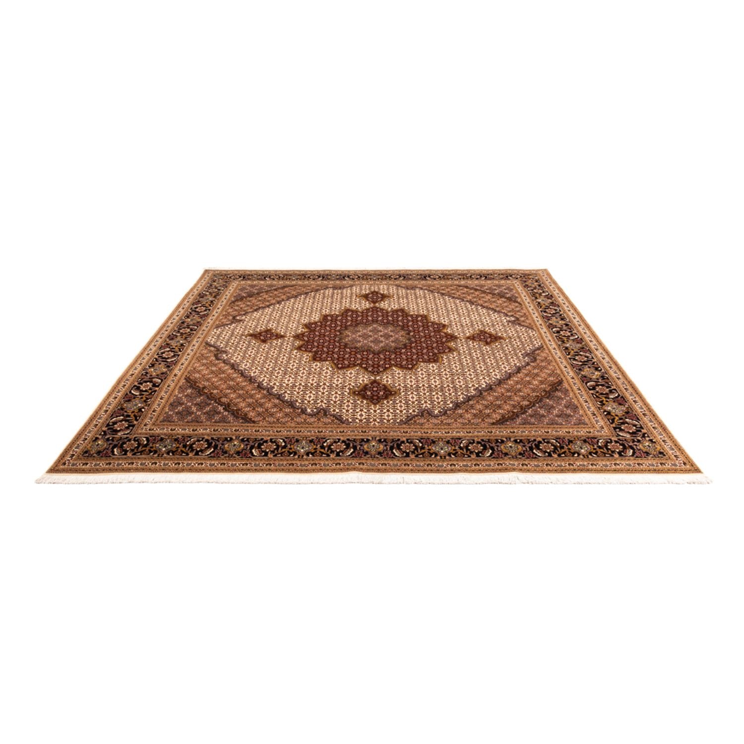 Perserteppich - Täbriz - Royal quadratisch  - 256 x 250 cm - bordeauxrot