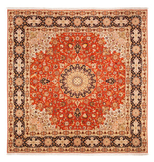 Perserteppich - Täbriz quadratisch  - 253 x 249 cm - orange