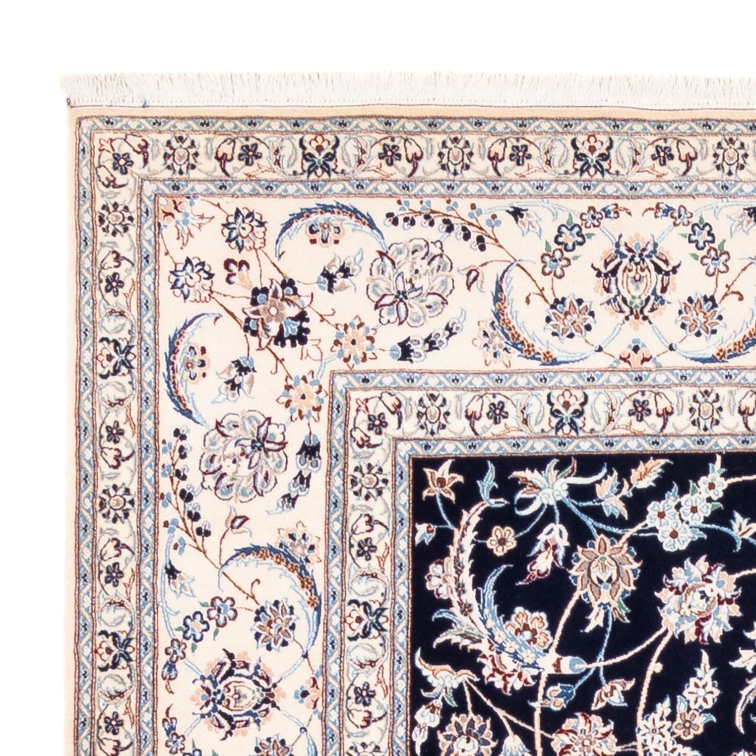 Perserteppich - Nain - Premium - 260 x 215 cm - dunkelblau