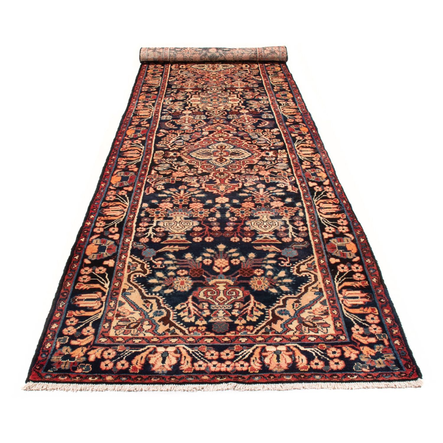 Läufer Perser - Nomadic - 515 x 122 cm - dunkelblau