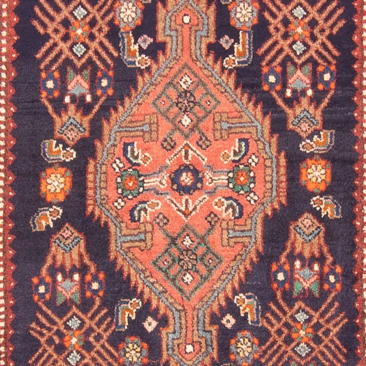 Läufer Perser - Nomadic - 342 x 114 cm - dunkelblau