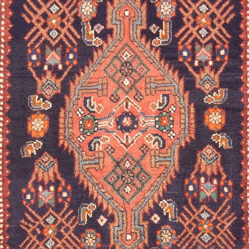 Läufer Perser - Nomadic - 342 x 114 cm - dunkelblau