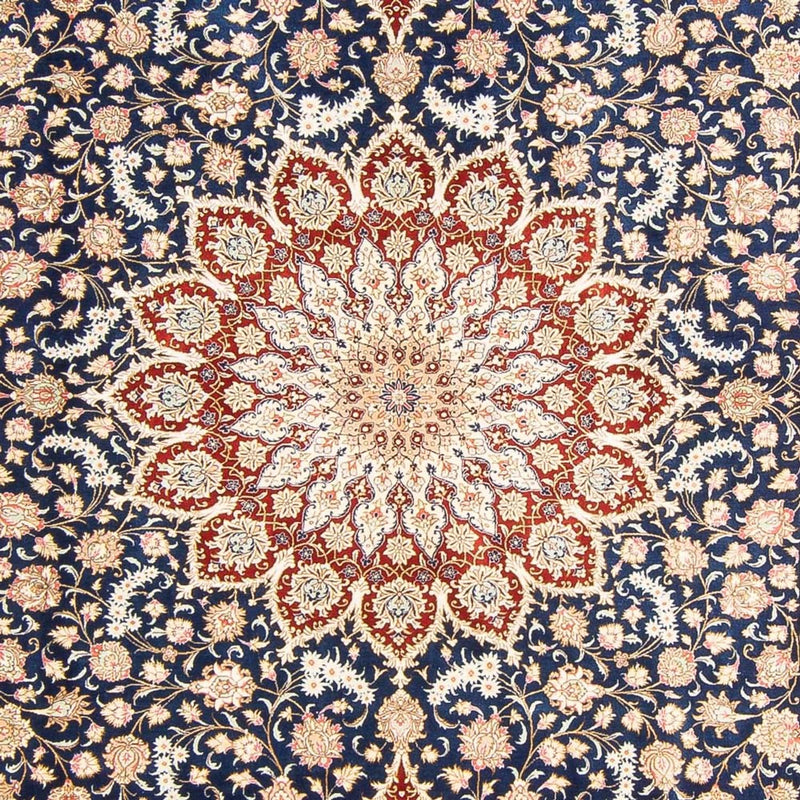 Seidenteppich - Ghom Seide - Premium - 287 x 196 cm - blau
