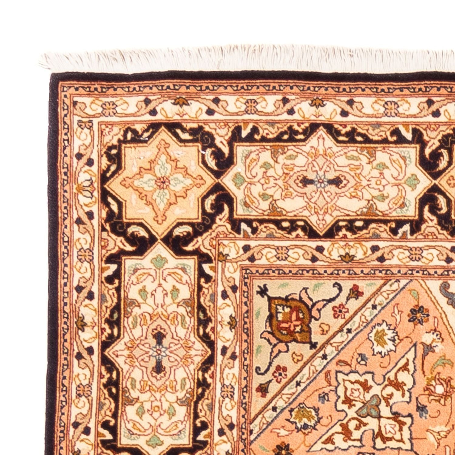 Perserteppich - Täbriz - Royal quadratisch  - 200 x 200 cm - hellbeige