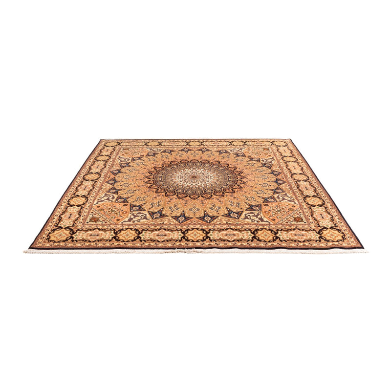 Perserteppich - Täbriz - Royal quadratisch  - 200 x 200 cm - hellbeige