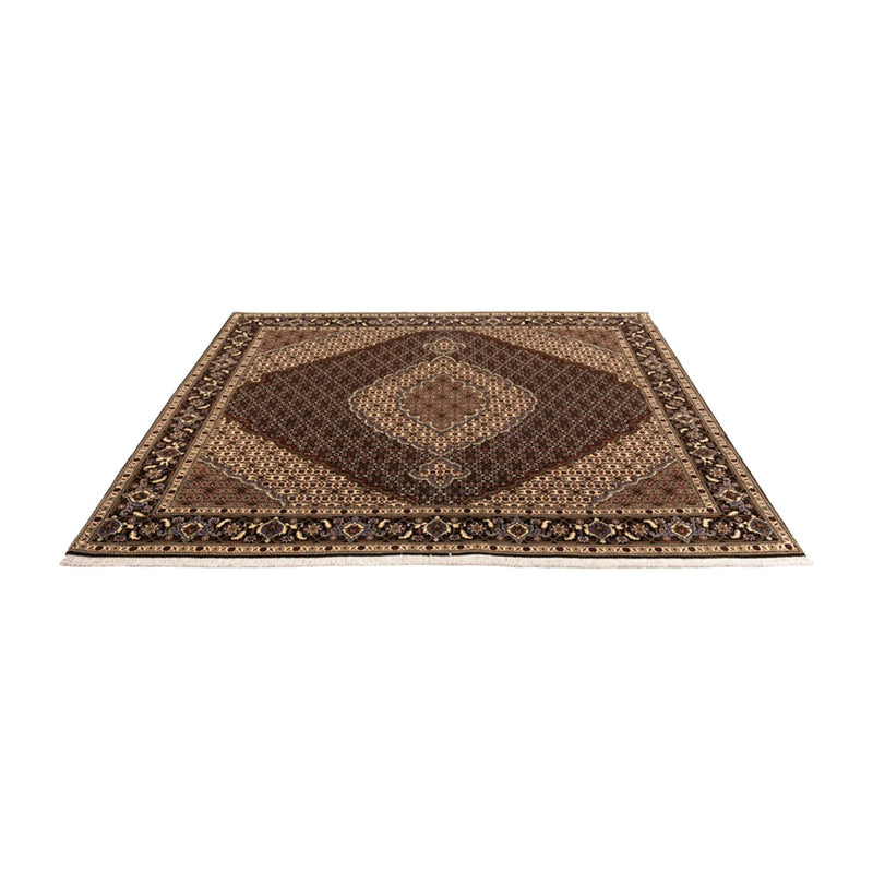 Perserteppich - Täbriz - Royal quadratisch  - 203 x 198 cm - dunkelbeige
